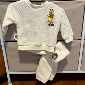 Disney Pooh Bear Cream Pajama Set for Kids